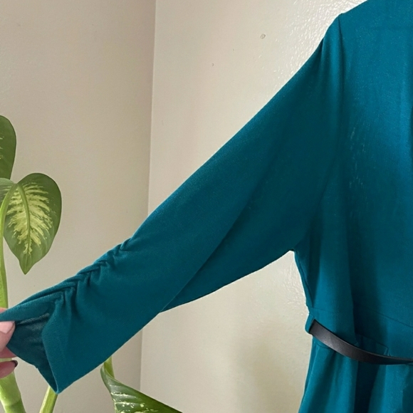 Torrid | Surplice Hacci Knit Belted Dress - Picture 5 of 5